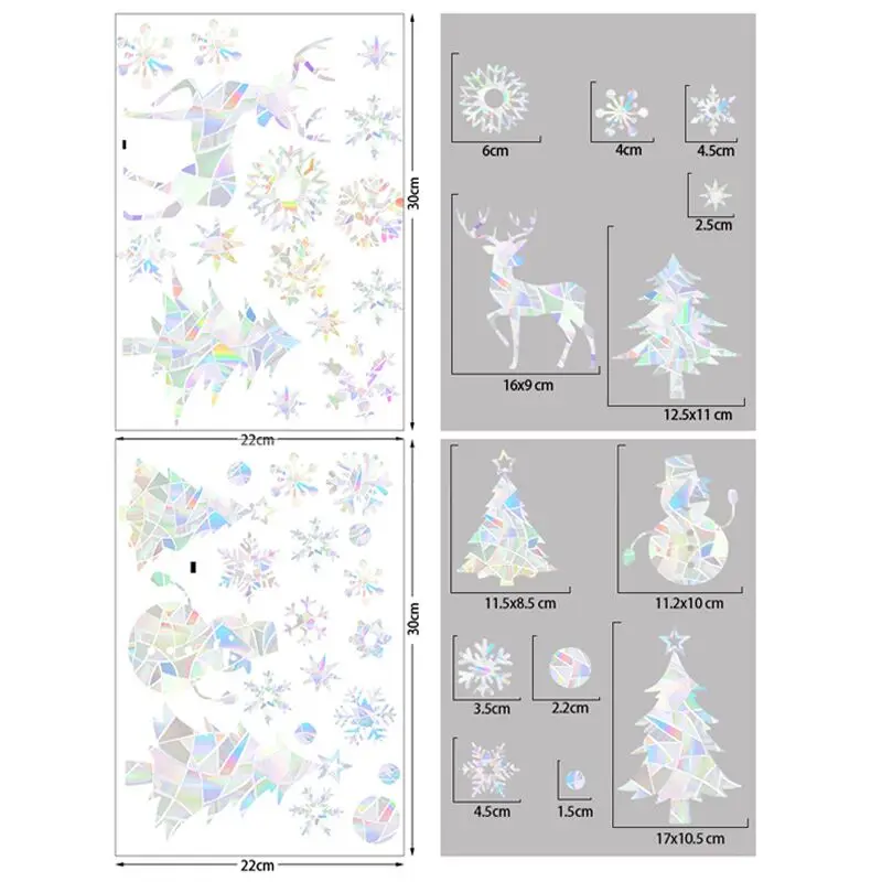 

Рождественские наклейки на окна ПВХ