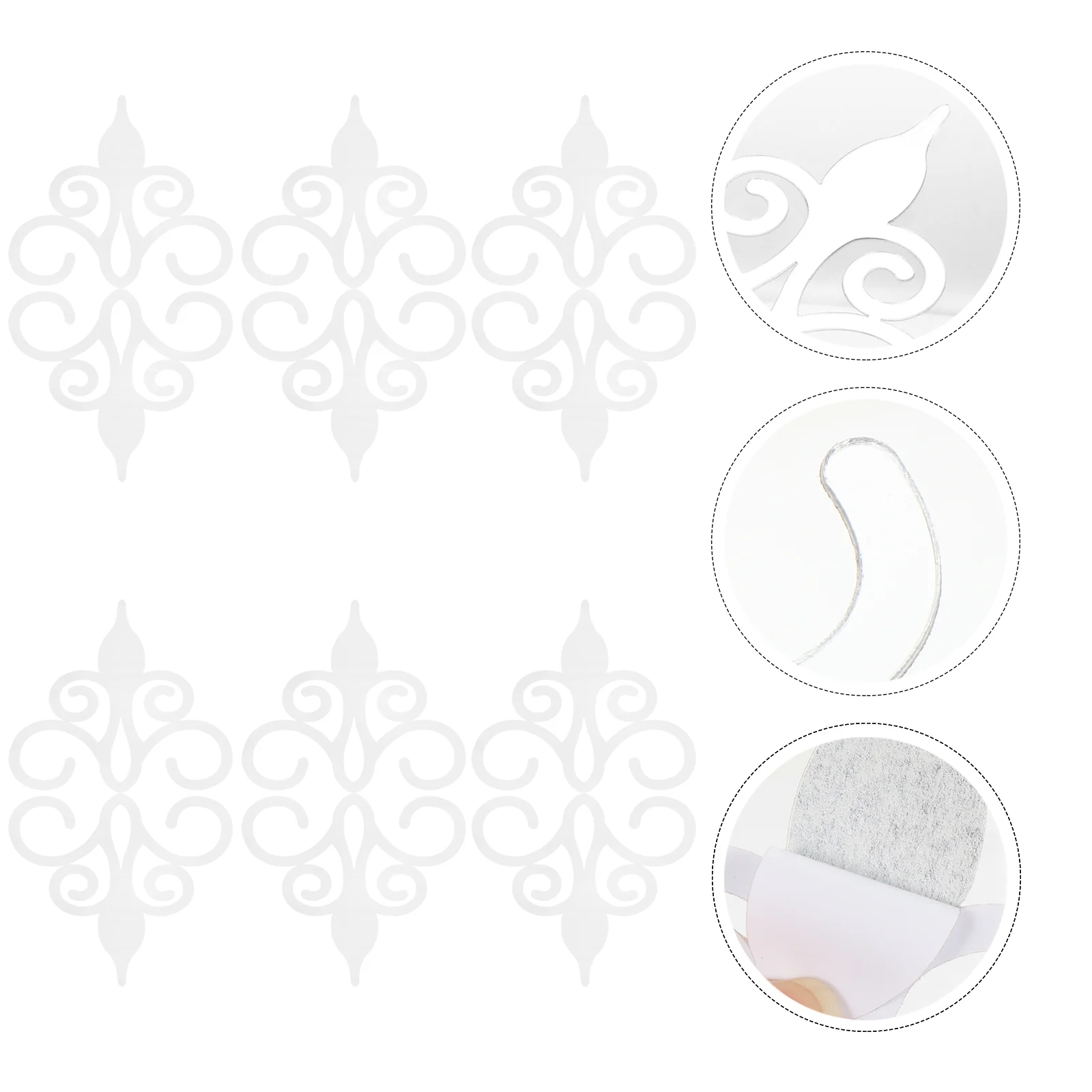 

Wall Sticker Mirror Acrylic Adhesive Removable Decal Waterproof Self Mural Flowers Decorative Home Decoration Flower Room decor