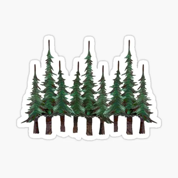 5 шт. наклейки на окно Evergreens