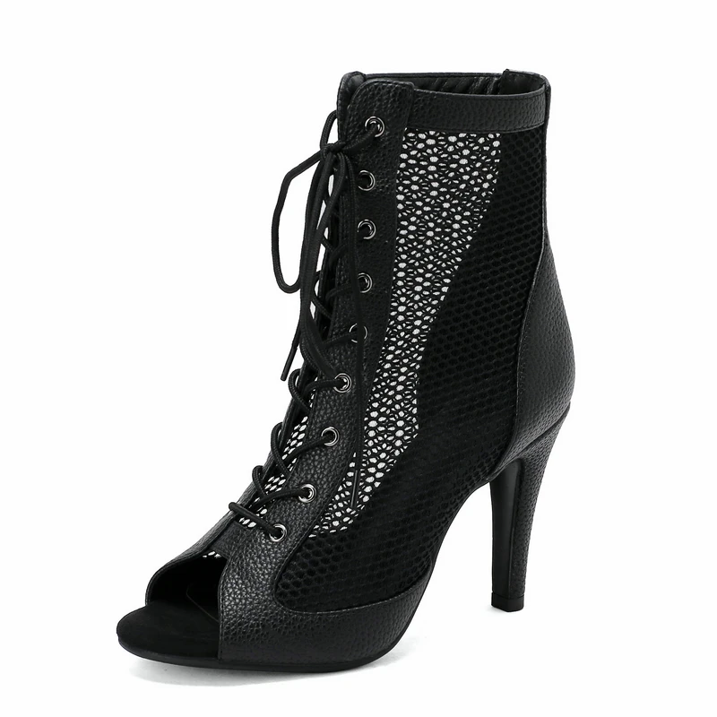 

New Fashion High Quality Women Jazz Dance Shoes Summer Cozy Sandals Sexy 10CM Stiletto Ladies Party Indoor Ballroom Cool Boots