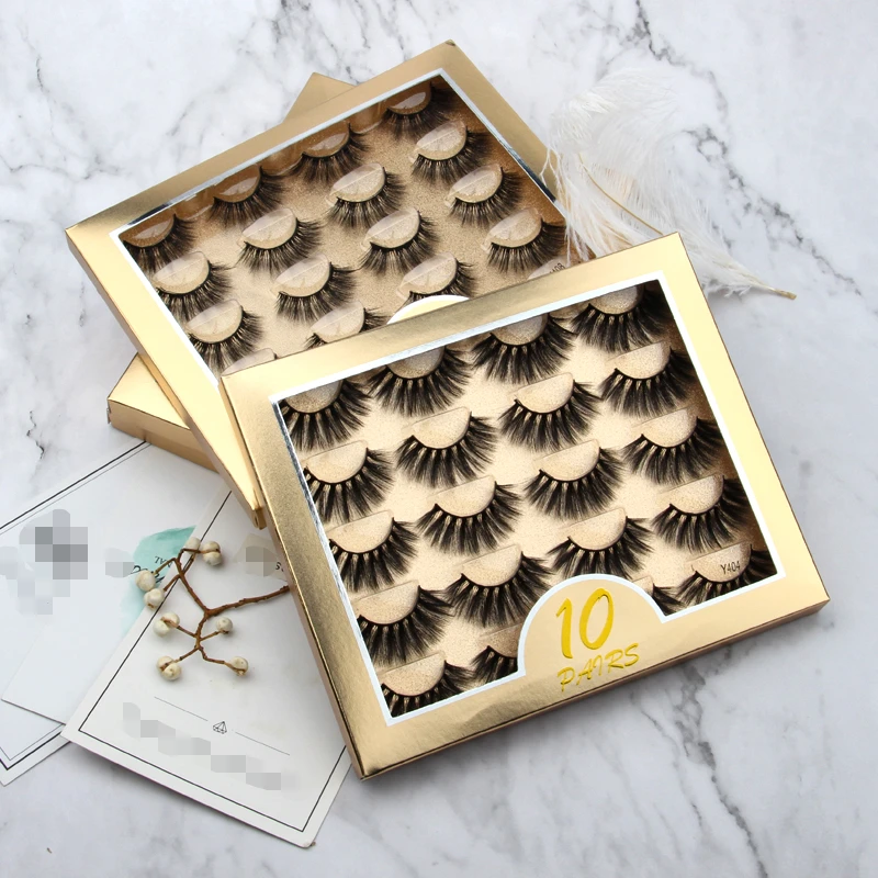 

Pair 3D Mink Eyelashes Fluffy Dramatic Eyelashes Makeup Wispy Mink Lashes Natural Long False Eyelashes Thick Fake Lashes