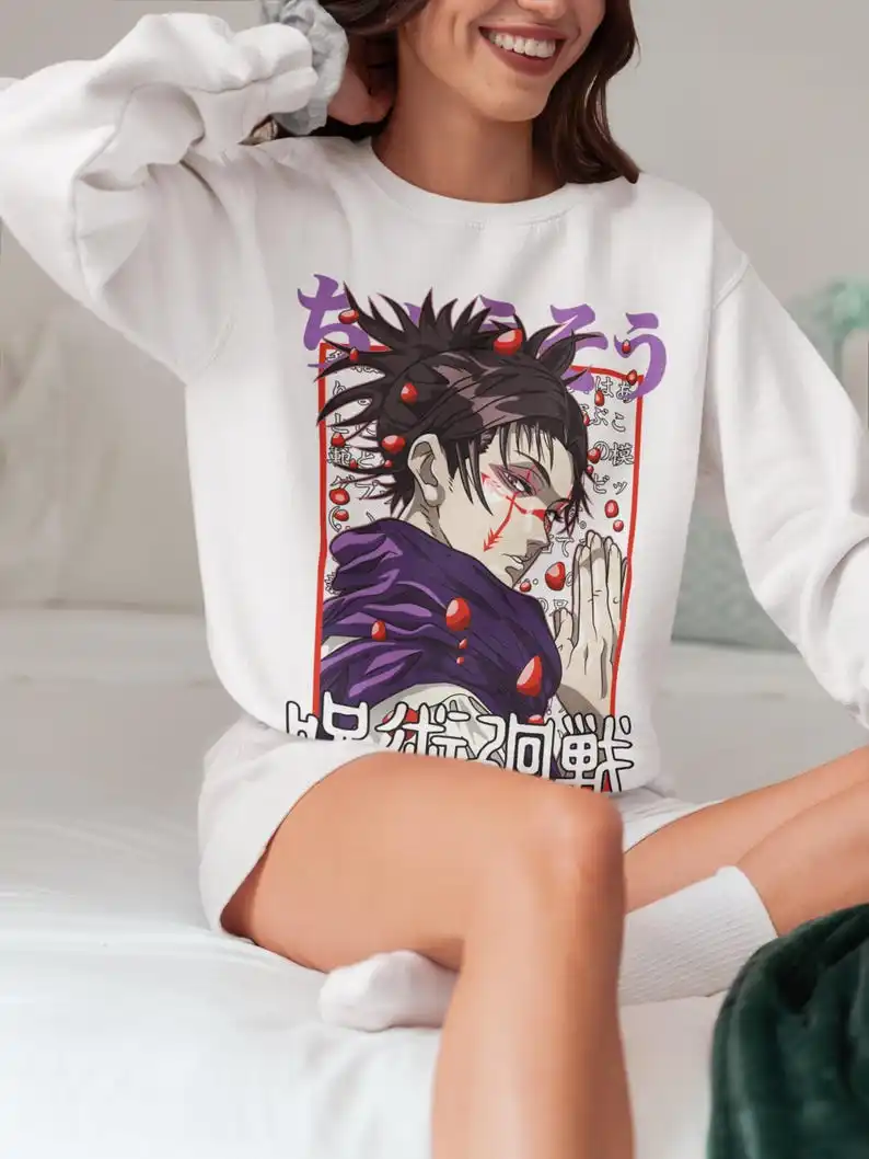 Футболка унисекс Legendary Curse Master — японское аниме-арт футболка с рисунком манги в