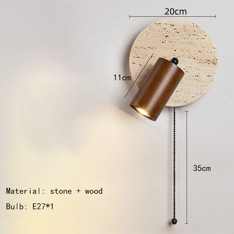 

Настенный светильник IWP из камня и дерева