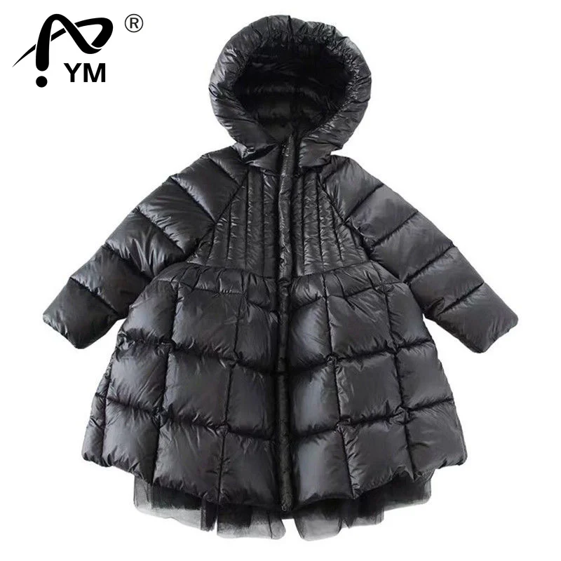 

New Girls Children Clothing Kids Winter Jacket Coat Cotton Padded Parka Dress Christmas Costumes For Snowsuit Snow Wear Outerwe