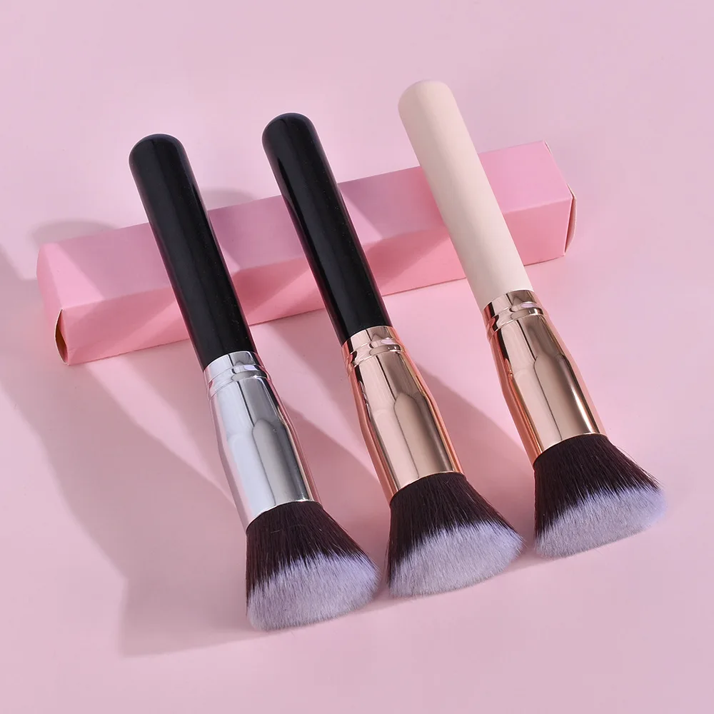 

2022 New Single BB Cream Makeup Brush Foundation Brush Round Head Oblique Head Flat Head Loose Powder Brush Makeup Tools