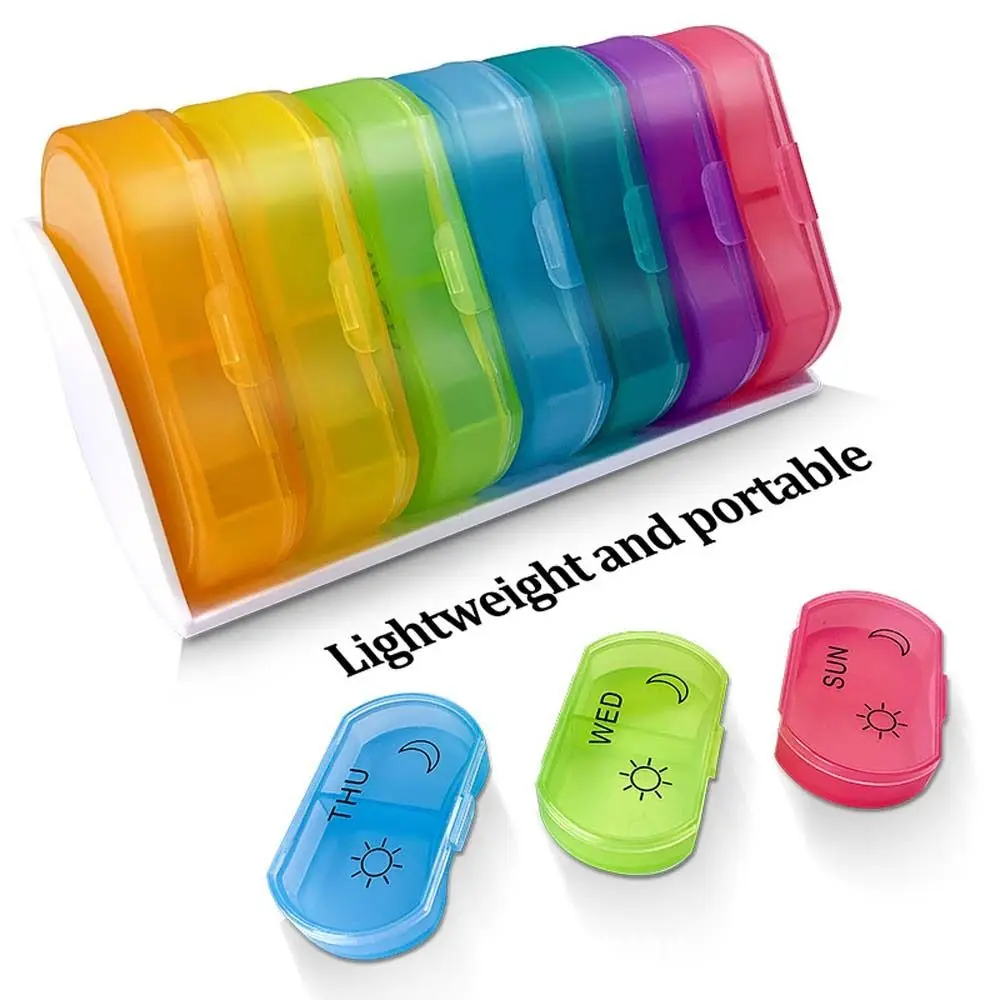 

Storage Accessories Pill Box Waterproof Vitamins Strong Tightness Weekly Pill Case Medicine Pill Box Travel