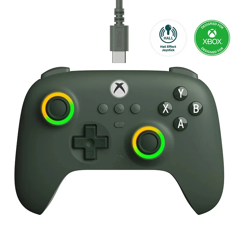 8bitdo Ultimate C проводной игровой контроллер для Xbox RGB подсветка Fire Ring и джойстики с