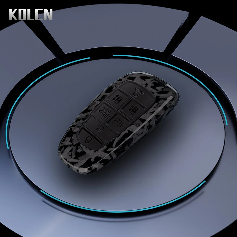 

Чехол для автомобильного ключа из АБС-углеродного волокна для Hyundai Sonata Nexo DN8 Santa Fe TM Tucson NX4 Staria Ioniq 3 4 5 6 7 кнопочный корпус Fob