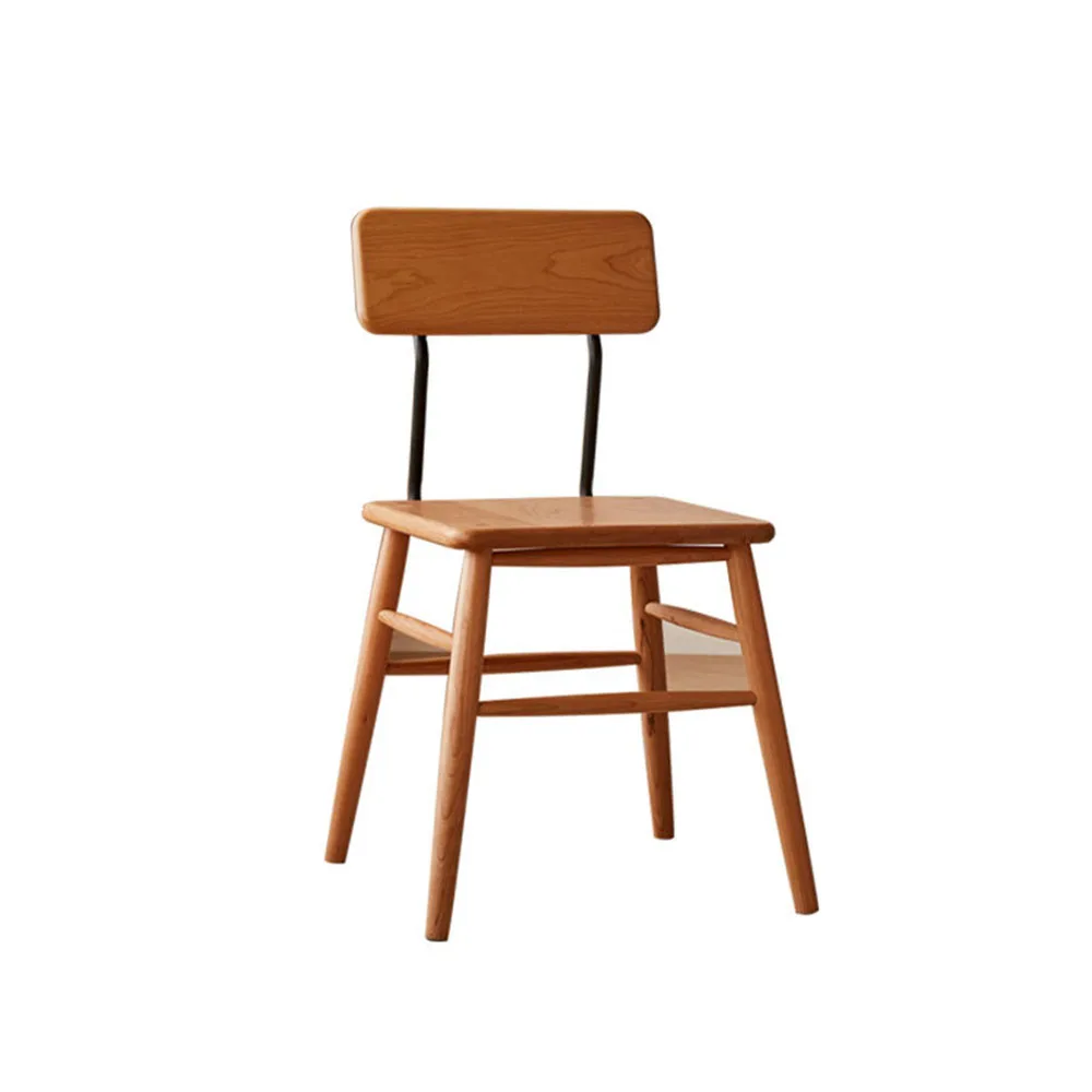 

Mortise And Tenon Structure Dining Chairs White Oak Cherry Wood Furniture Comfortable Modern Restaurant Backrest Seats