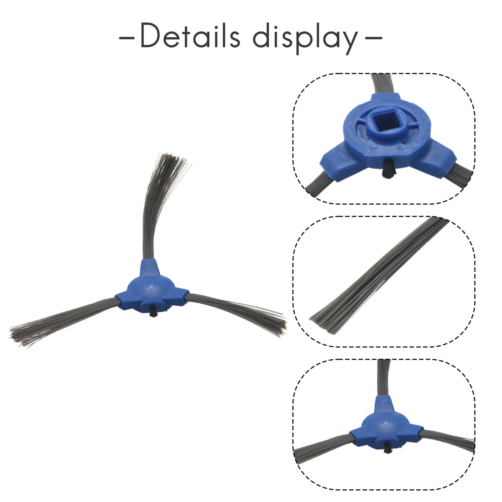 8 шт. сменные боковые щетки для Coredy R300 R550(R500+) R650 R700 R3500 GOOVI 1600PA Bagotte BG600 IMartine