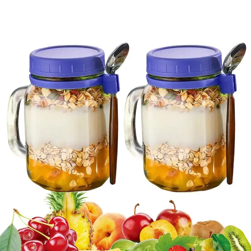 

Overnight Oats Jars Overnight Oats Containers With Lids Decorative Kitchen Jars For Coffee Tea Sugar Spice Bath Salt Containers