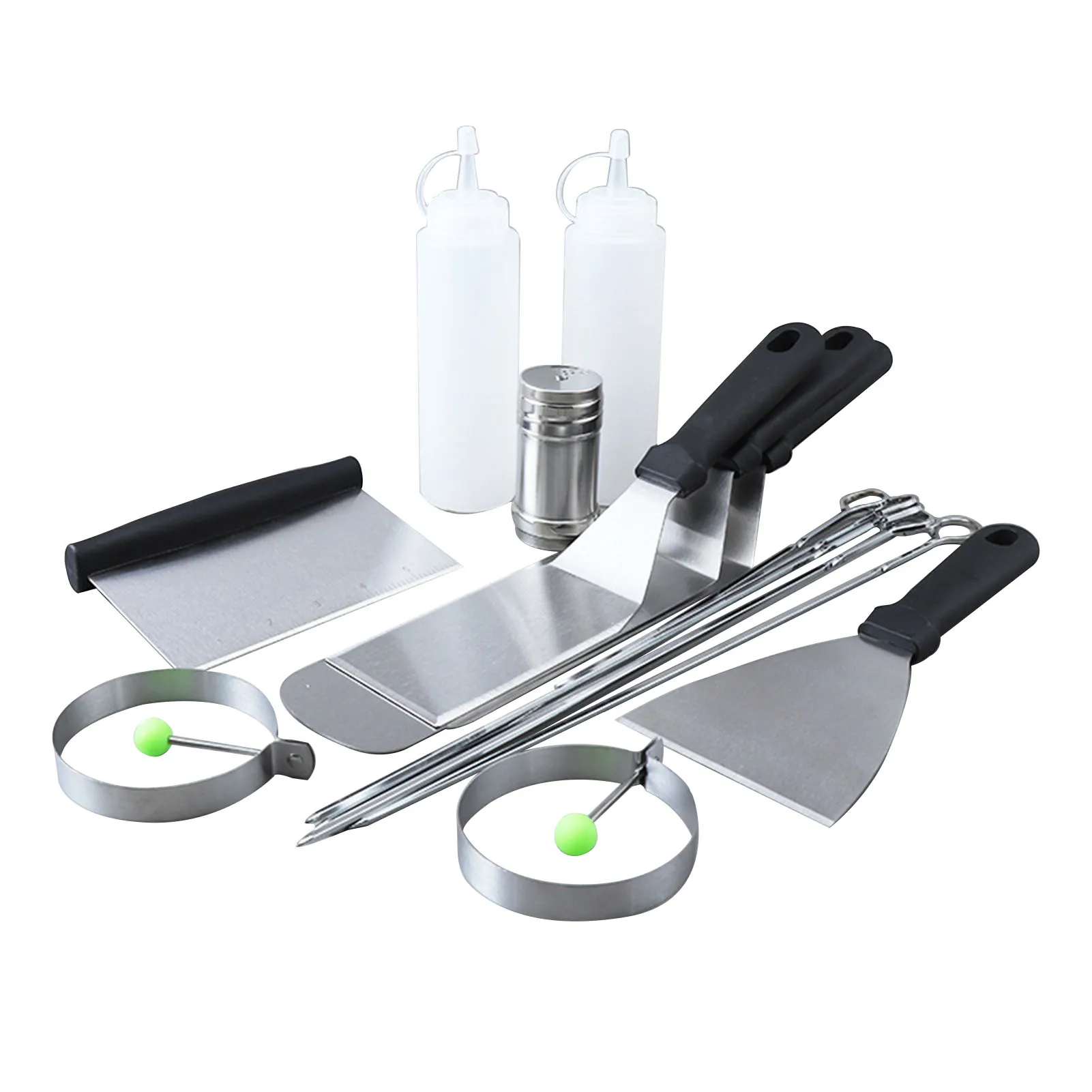 

17 Griddle Grill Tools Set For Outdoor Camp Chef And Flat Top Grill Professional BBQ Grill Tools Set With Spatula Scraper Bottle