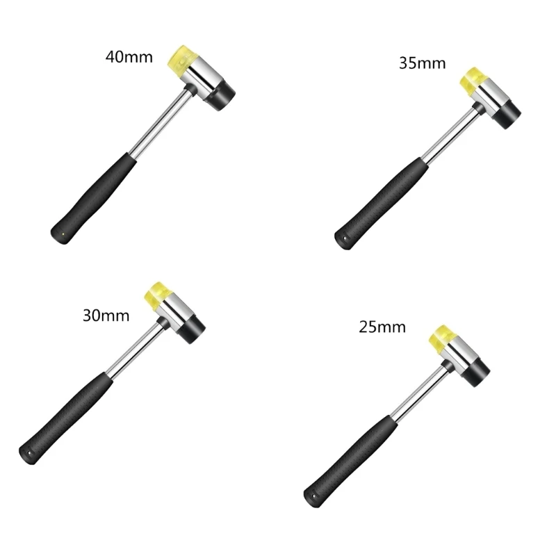 

High-Quality Double-Faced Soft Hammer Mallet Carbon Steel Non-Slip Grip Handle 517A