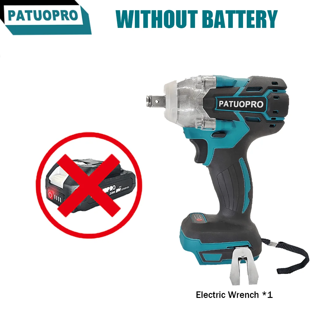 

Ударный гайковерт PATUOPRO 500 Нм для аккумулятора Makita 18 В