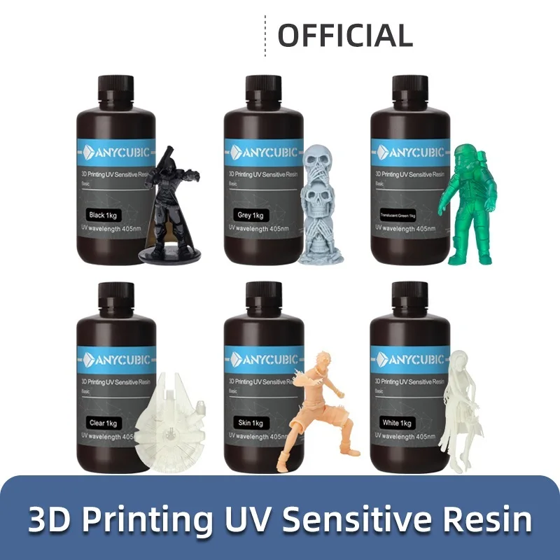 

NEW 405nm UV Resin For Photon 3D Printer Photon-S Printing Material LCD UV Sensitive Normal 500 ml/1L Liquid Bottle