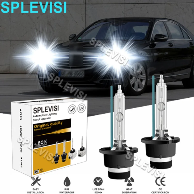 

2x HID White Headlight Low Beam Bulbs Fit For Mercedes A Class W169 2004-2012 C Class W203 2000-2007 E Class W211 2002-2006