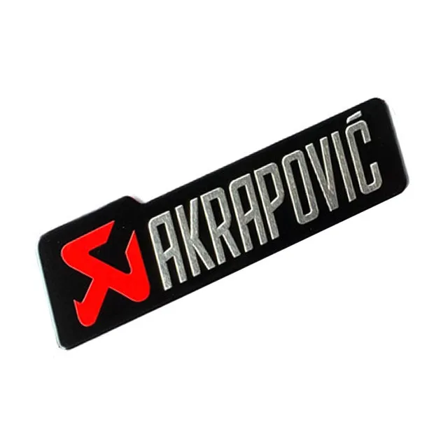 

3D Алюминиевые мотоциклетные наклейки, наклейки для Akrapovic, глушитель выхлопных газов, украшение для автомобиля, мотоцикла, значок, наклейки, этикетка
