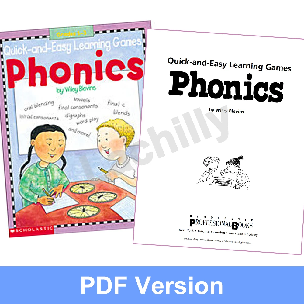 

Обучающая книга для детей, электронная книга с быстрым и простым обучением и навыками чтения на английском языке, PDF электронный файл