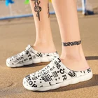 Новинка; Летние крутые шлепанцы для мужчин; Высококачественные мягкие массажные пляжные шлепанцы; Модная мужская повседневная обувь с граффити; Zapatos Hombre