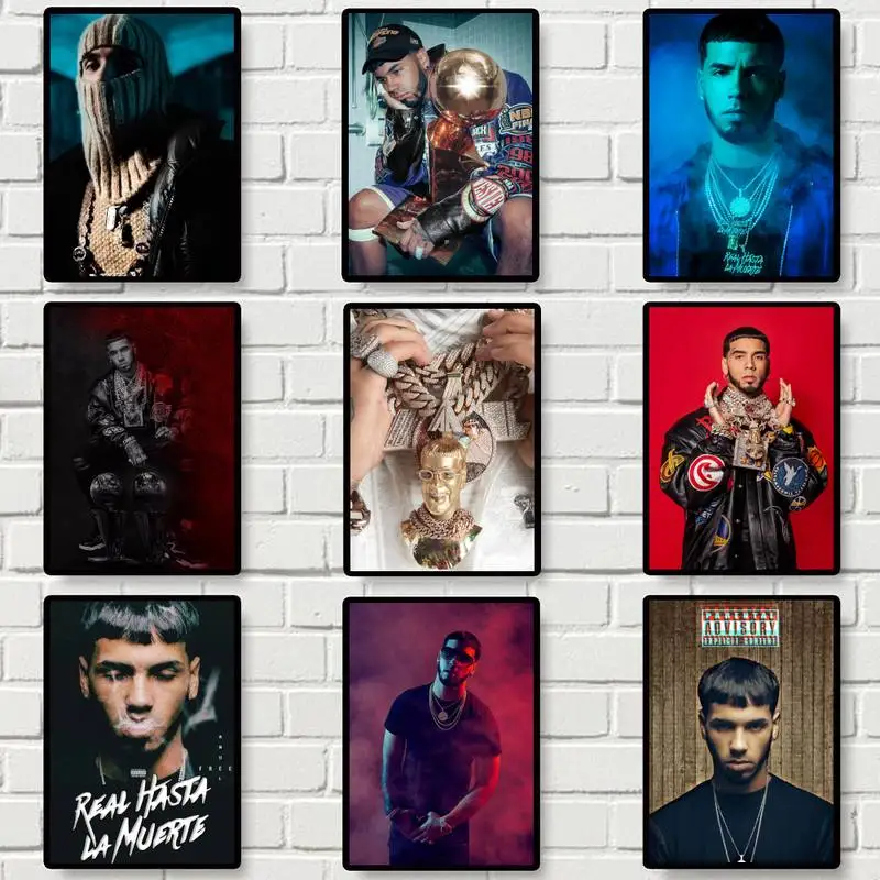 

Anuel AA Las Leyendas Nunca Mueren Rapper POSTER Poster Prints Wall Pictures Living Room Home Decoration Small