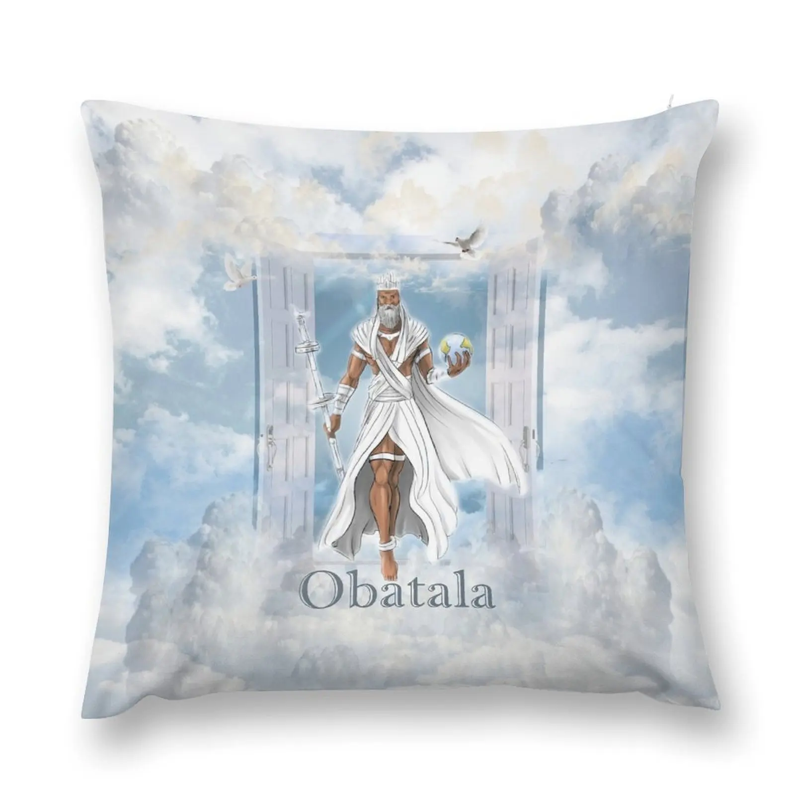 Obatala Бог творчества и мудрости в Yoruba Pantheon декоративная подушка для сна