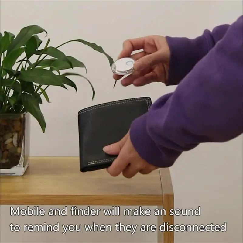 1шт S8 Мини Ключ Рюкзак домашнего питомца ребенок Тег Важные предметы Антиспам Круглый Умный Поисковик Беспроводной Трекер Двусторонний Вкл.