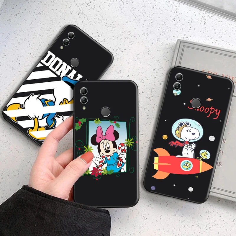

Disney Mickey Minnie Anime Phone Case For Huawei Honor 7A 7X 8 8X 8C 9 V9 9A 9S 9X 9 Lite 9X Lite 8 9 Pro Soft Back