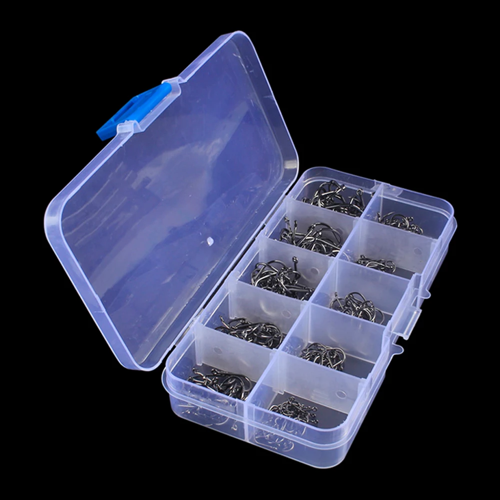 

600/1000PCS Fishing Hooks Set Replacement Outdoor Saltwater Freshwater Fishing Sharp Fishhooks with Storage Box