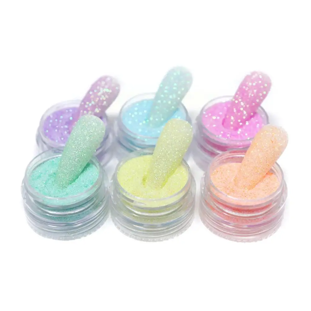 

Conjoined Bottle Winter Sweater Color Nail Glitter Powder Sugar Coating Effect Nail Art Pigment Dust For Manicure Design De G9w5