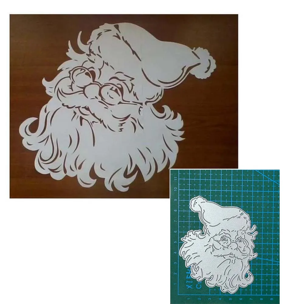 

Metal Cutting Dies Santa Claus for decor card DIY Scrapbooking stencil Paper Album template Dies Blade Punch Cut Embossing mould