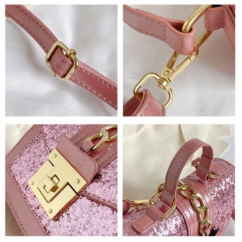 2023 New Fashion Sequin Shoulder Messenger Crossbody Bags Women Handbag Luxury Vintage Ladies Clutch Casual Totes Female Purse