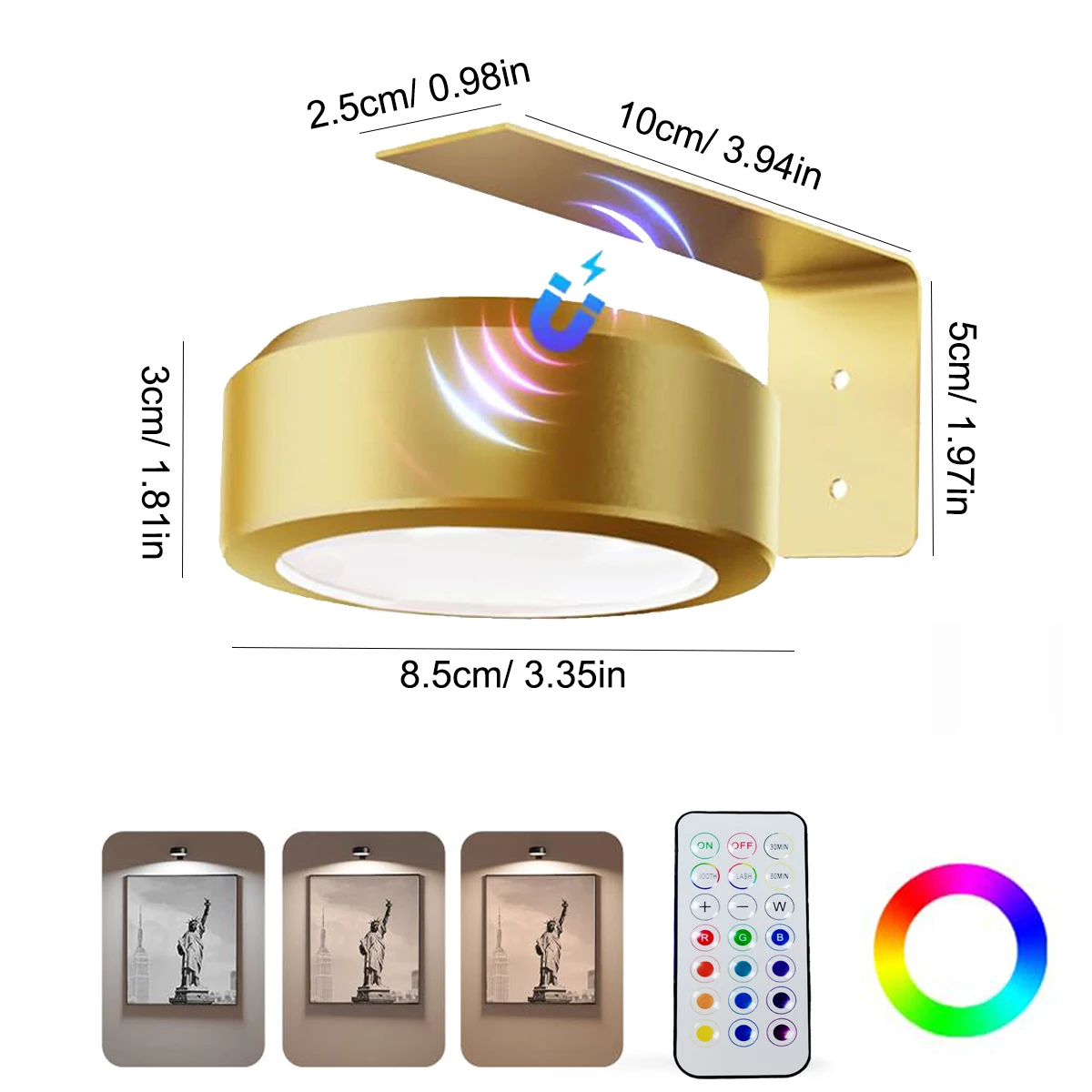 

LED настольная лампа магнитная регулируемая яркость и цвет