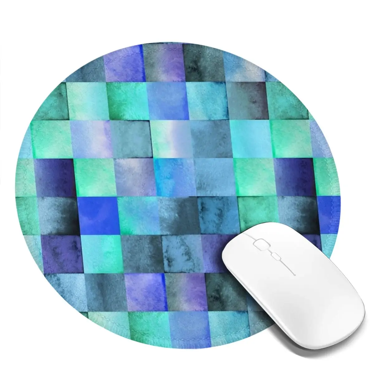 

Colorful Geometry Mouse Pad Watercolor Square Desktop Rubber Mousepad Simple Anti-Slip High Quality Picture Mouse Mat