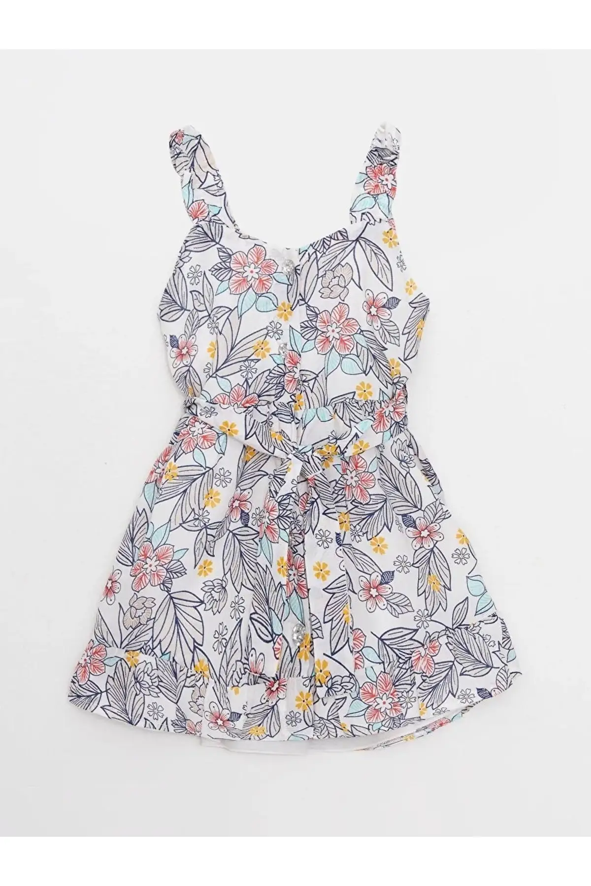 

Платье из поплина без рукавов для девочек, разноцветная одежда