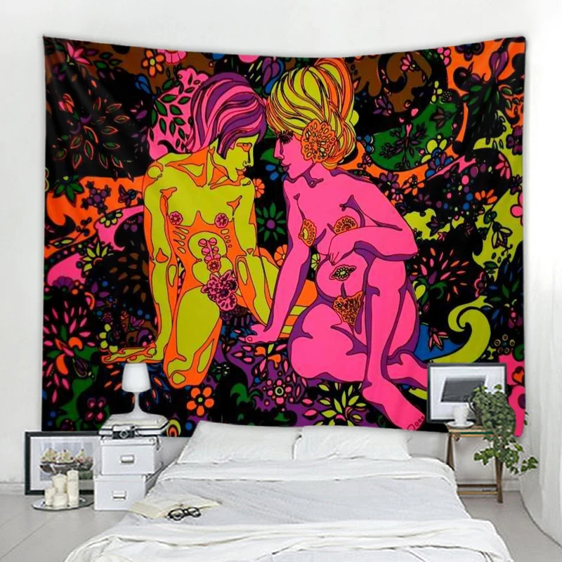 

Mandala Boho Wall Decor Tapestry Witchcraft Tapestry Home Decor Boho Skull Illustration Decorative Tapestry