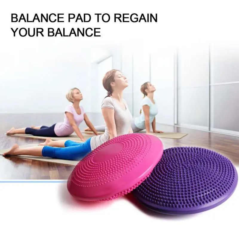 

Home Yoga Balance Mat Propriocettive For Fitness Pilates Yoga Balance Disk Double-sided Massage Cushion Design Relax Muscles