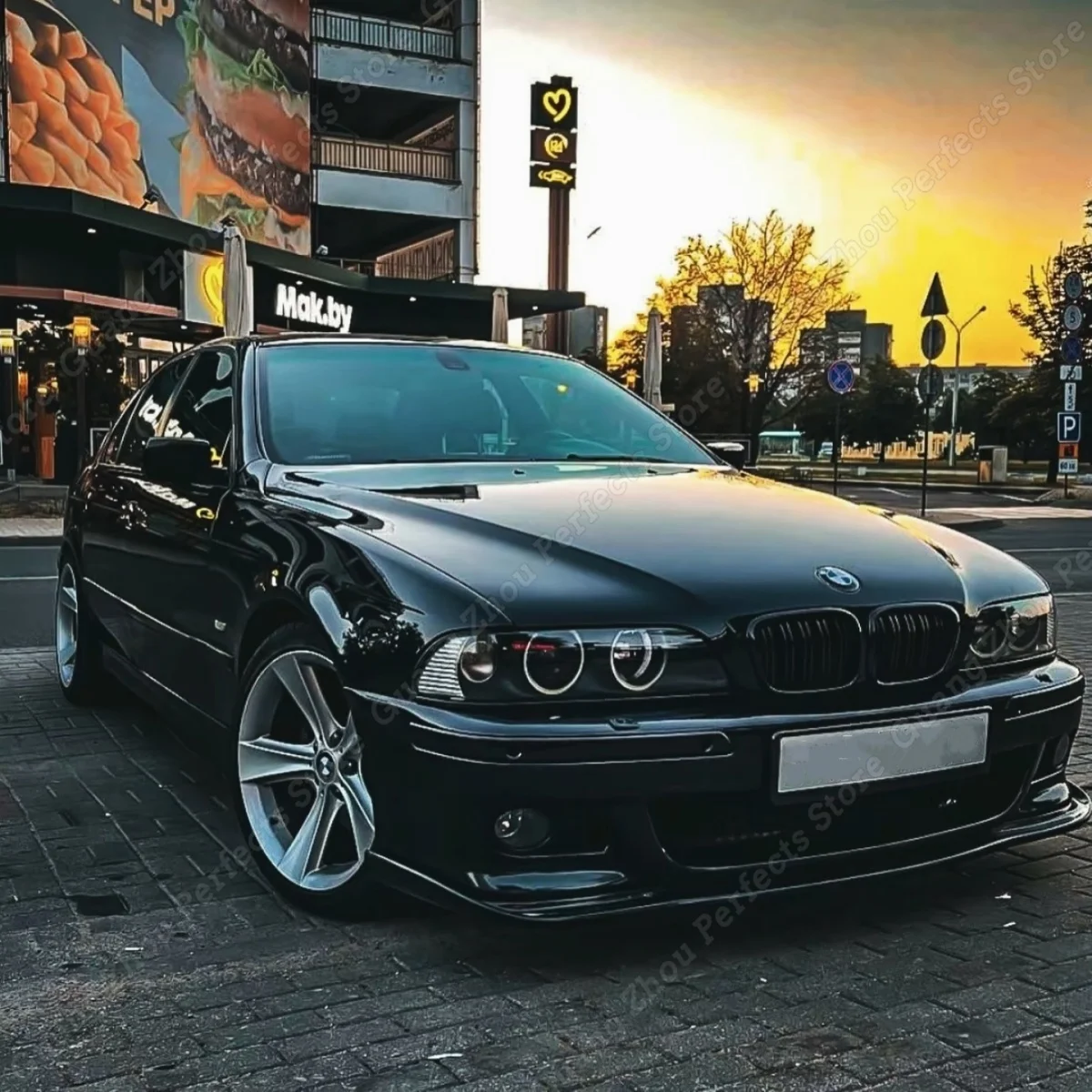 Фото Передний бампер, сплиттер, спойлер для BMW 5 серии E39 M5 и M5, стильный бампер M PACK 1998-2003, комплект диффузора бампера, блеск из АБС-пластика №2