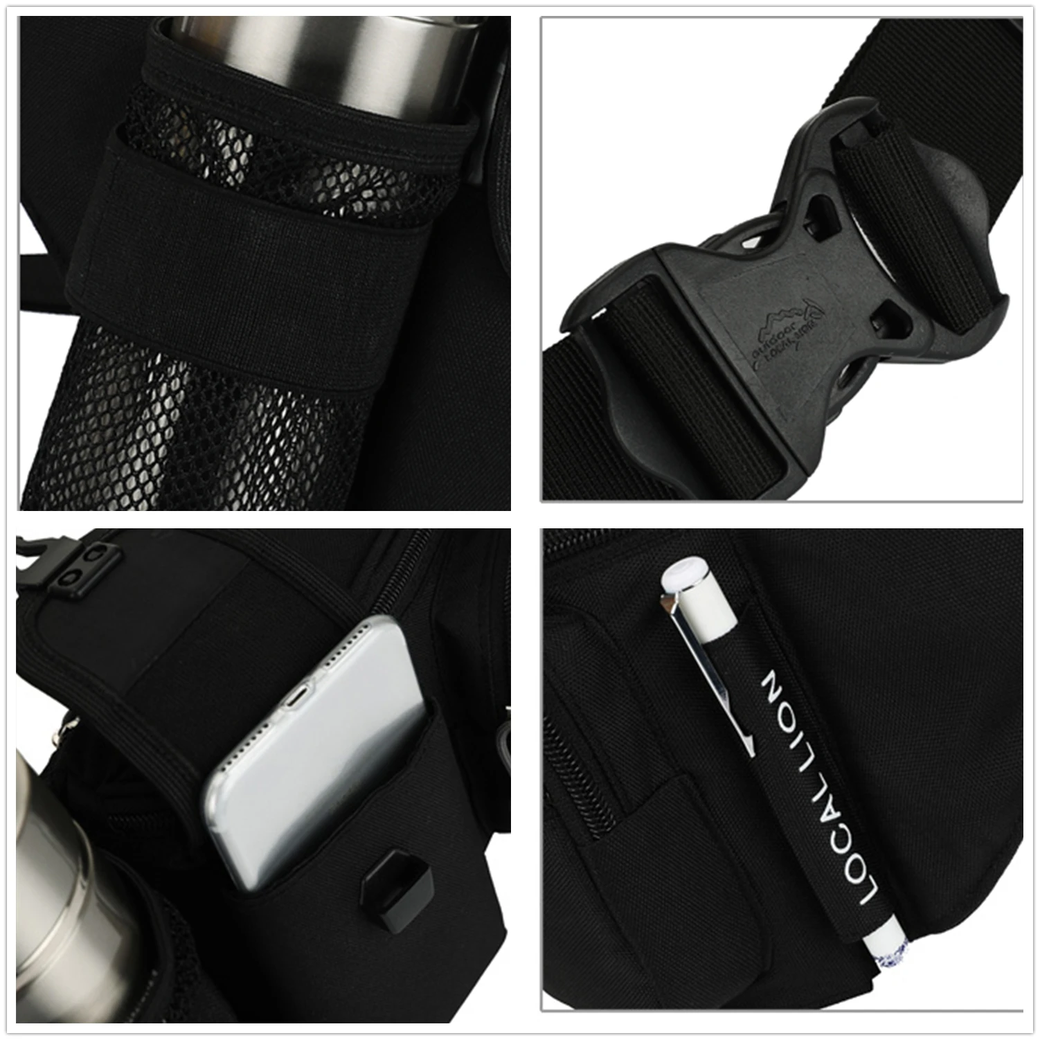 Outdoor Backpack Sports Military Shoulder Bag Waist Bag Hiking Mountaineering Camping Hunting Fishing