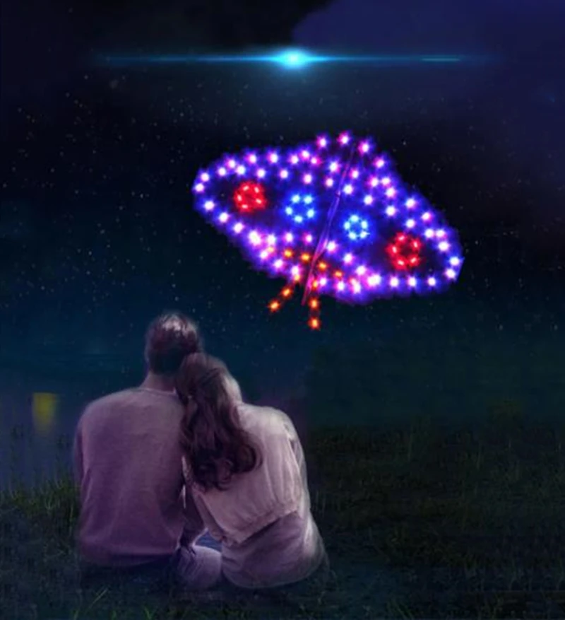 Бесплатная доставка НЛО coming светодиодный змей 6sqm 520p светодиодная лампа ночной