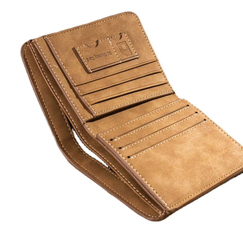 Кошелек для мужчин из кожи, бумажник, тонкий, модный, из коровьей кожи, с отделениями для кредитных карт/удостоверений личности и монетницей, роскошный, деловой, складывающийся.