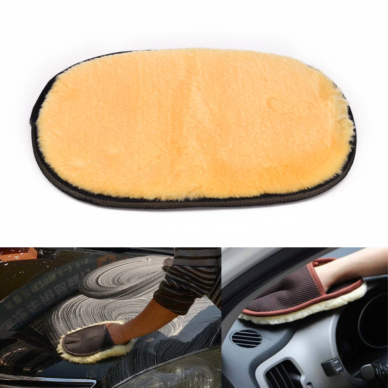 

Soft Glove Care Clean Cleaning Imitated Wool Mitten Motorcycle Polishing