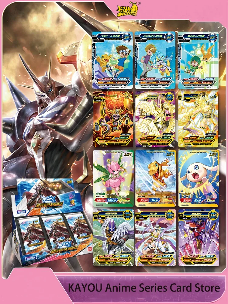KAYOU новые карты Digimon приключения японский аниме игры игрушки для вечеринки