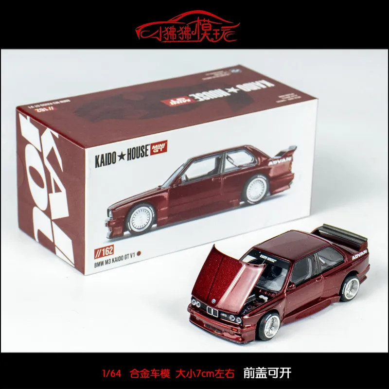 Фото Модель автомобиля MINI GT 1:64 KAIDO 1:64 House BMW M3 E30 Works EF, литая модель из сплава, коллекционные модели для взрослых, игрушки для мужчин. №4