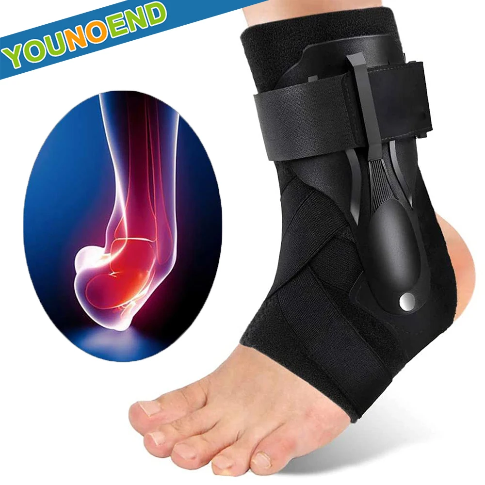 Ankle Sprained Support Brace with Side Stabilizer Ankle Splint Stabilizer for Sprained Ankle,Injury Recovery,Achilles Tendonitis