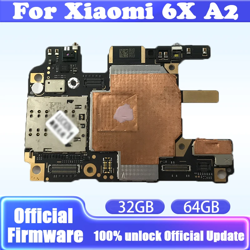 Оригинальная материнская плата для Xiaomi 6X A2 32 Гб 64 разблокированная 4 ПЗУ Mi - купить
