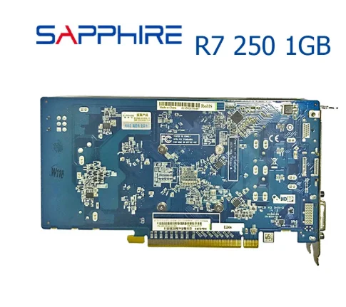 Видеокарта SAPPHIRE R7 250 1 ГБ для AMD Radeon Series R7-250 1G GDDR5 R7250 HDMI DVI DDR5 игровые видеокарты ПК |