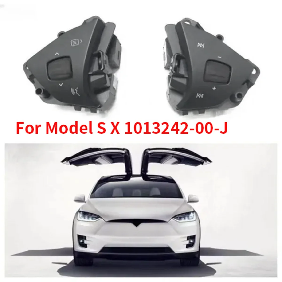 1 пара автомобильные левые кнопки на руль для голосовой команды Tesla Model S X 1013242-00-J