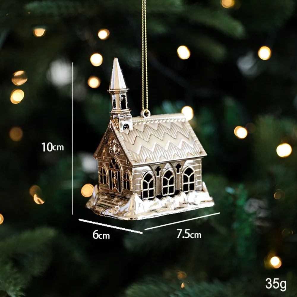 

Золотой пластиковый рождественский кулон Лось Снежинка