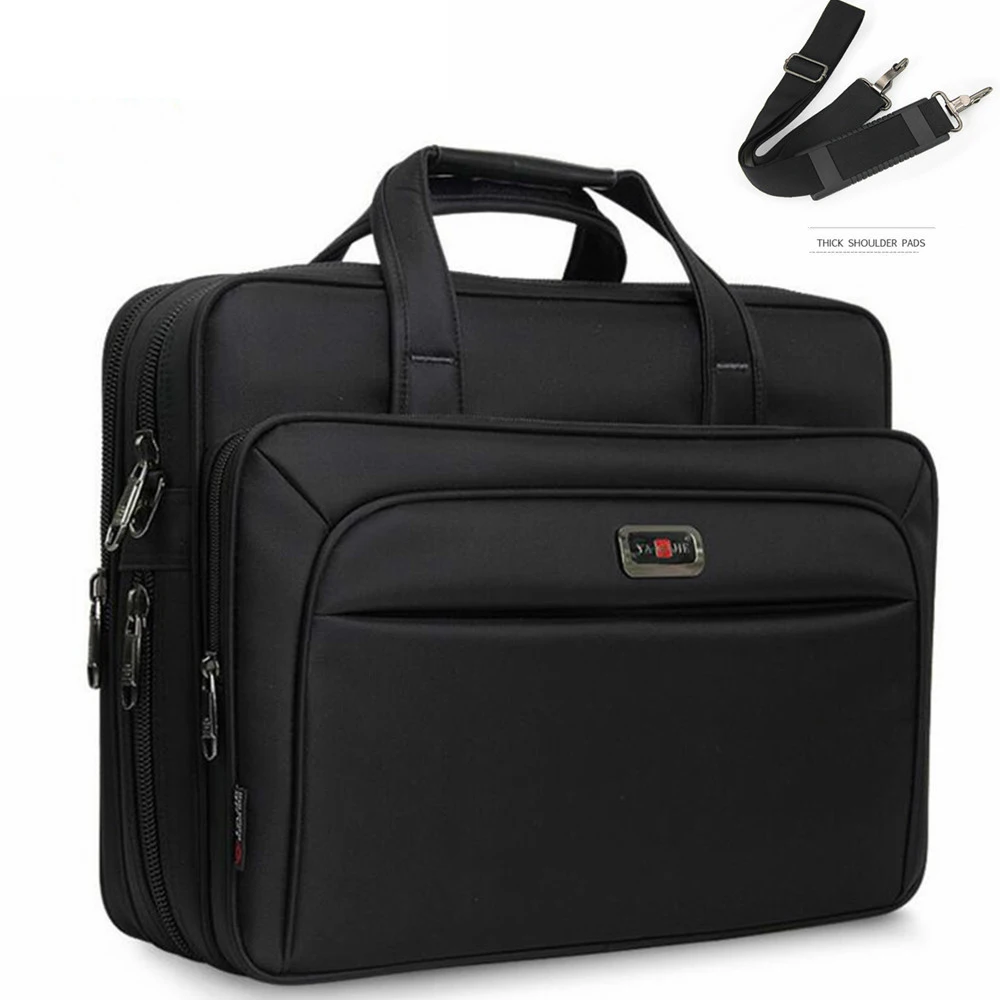 Crossten Large Capacity Single Shoulder Bag 14; 15; 16 Inches Travel Bag Men's Casual Handbags Business Briefcase Laptop Bag