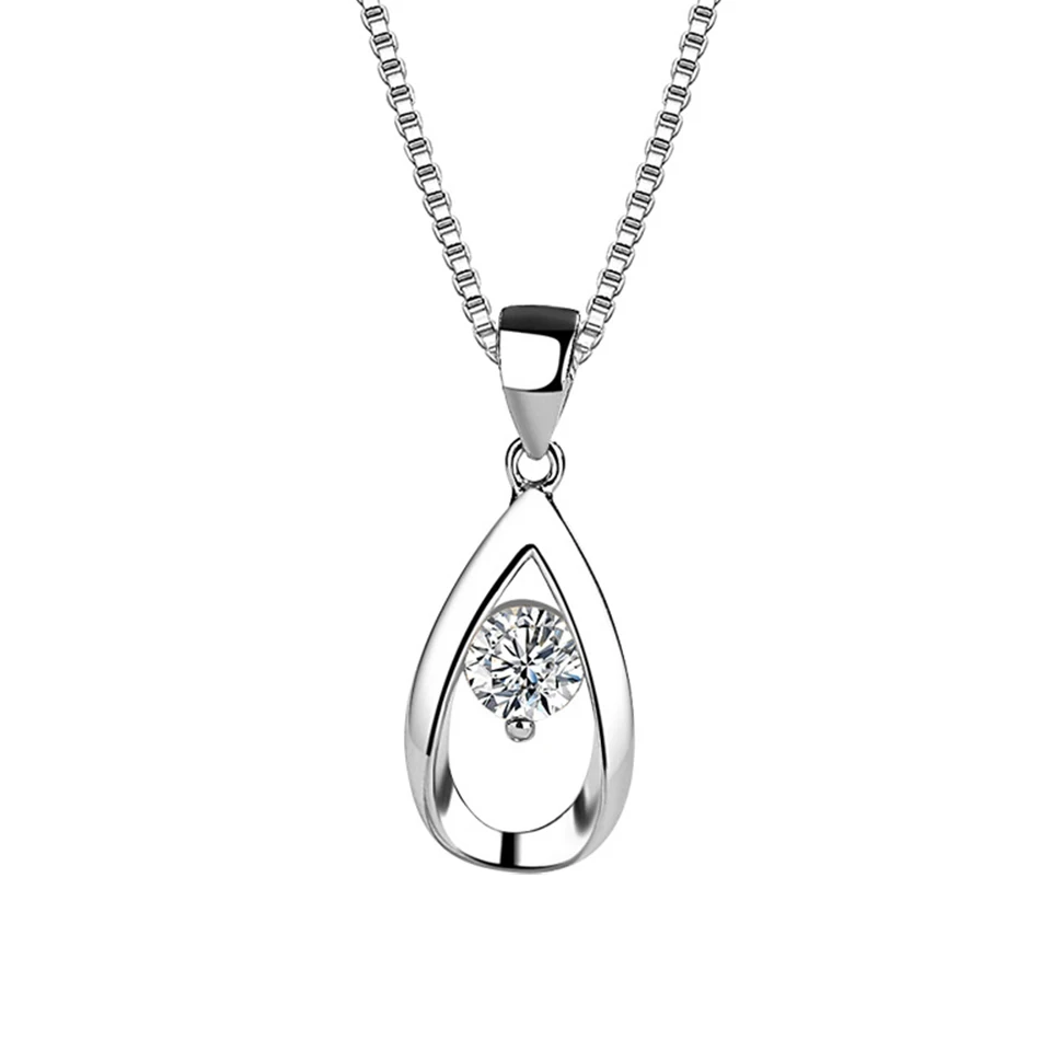 Цирконовые ожерелья с каплями воды